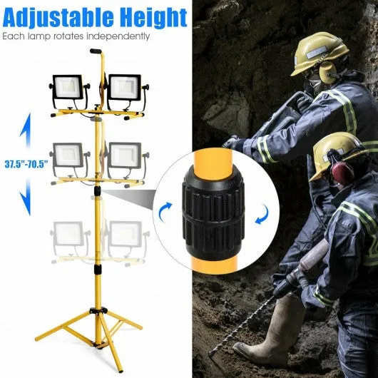 100 W 10 000 lm LED Dual-Head Work Light with Stand