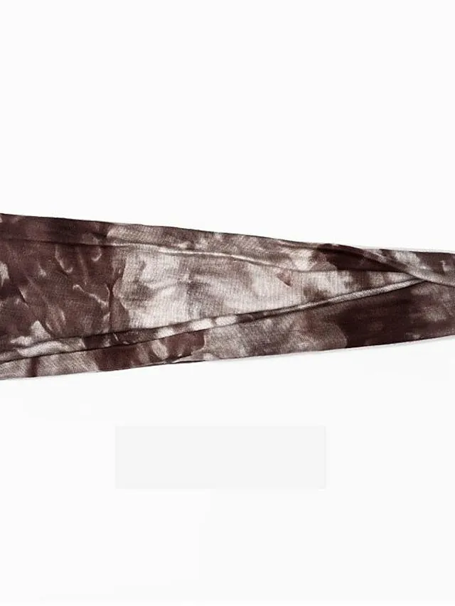 1PC Girls' Headbands Headband For Outdoor Fabric Tie dye green Tie Dye Purple Tie Dye Yellow for Women