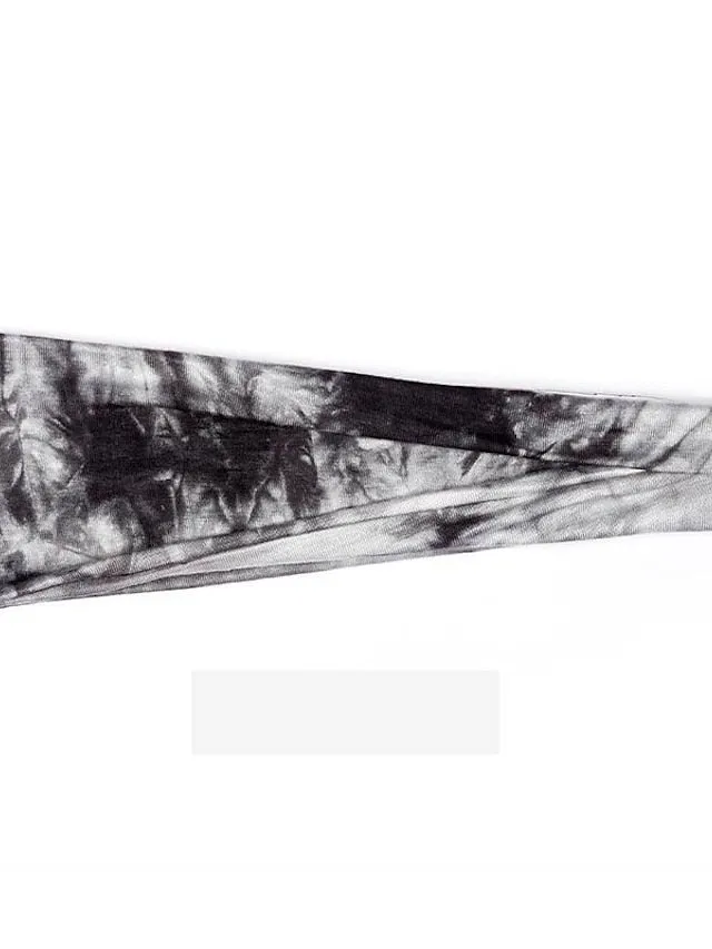 1PC Girls' Headbands Headband For Outdoor Fabric Tie dye green Tie Dye Purple Tie Dye Yellow for Women