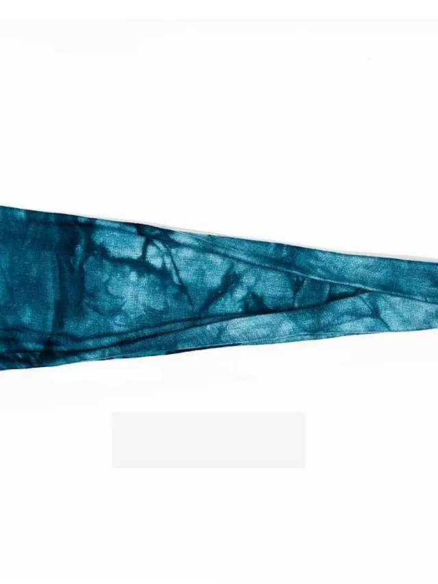1PC Girls' Headbands Headband For Outdoor Fabric Tie dye green Tie Dye Purple Tie Dye Yellow for Women