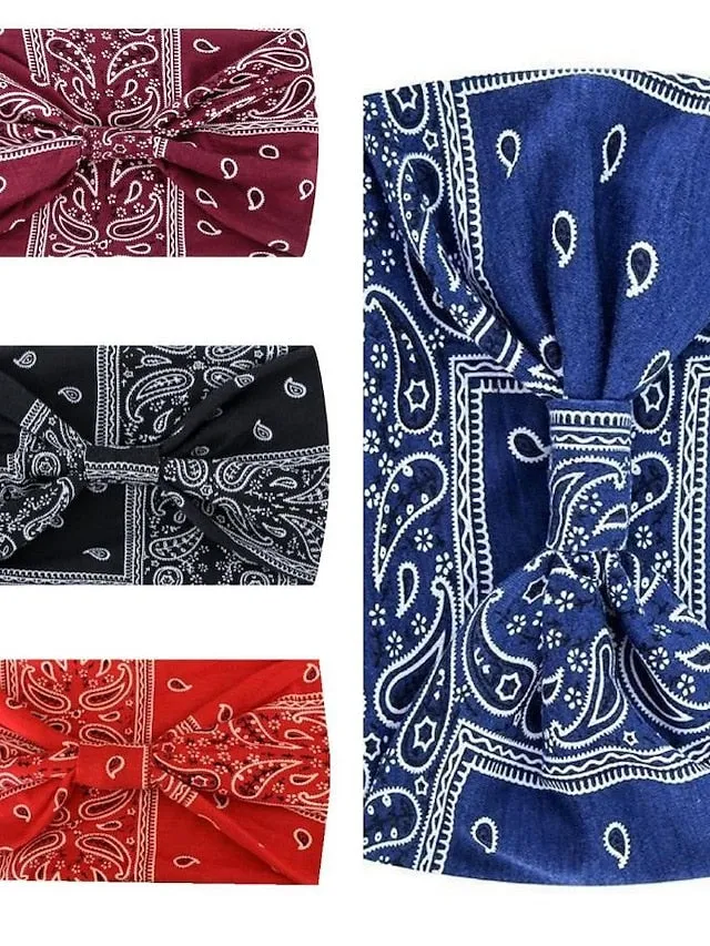 4pcs Headbands Headband For Daily Fabric 1 2 3 for Women
