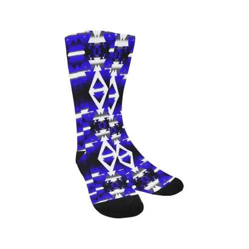 Blue Winter Camp Trouser Socks