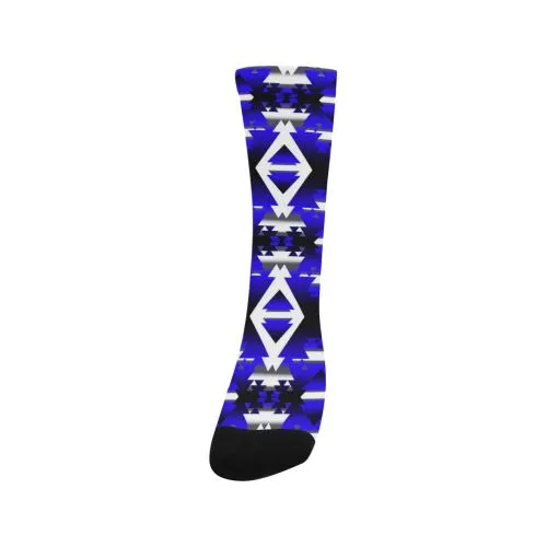 Blue Winter Camp Trouser Socks