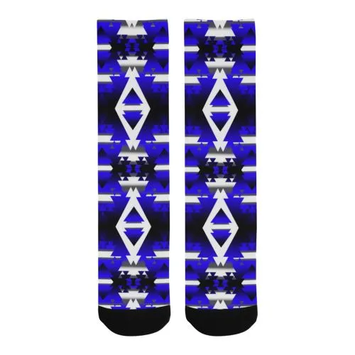 Blue Winter Camp Trouser Socks