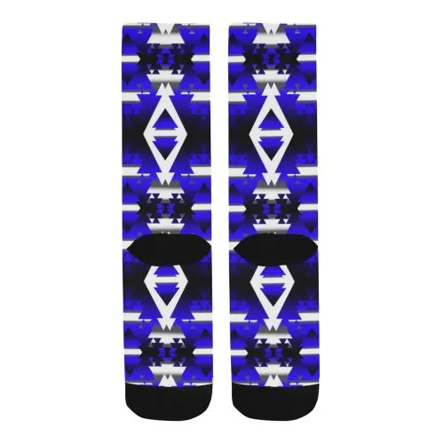 Blue Winter Camp Trouser Socks