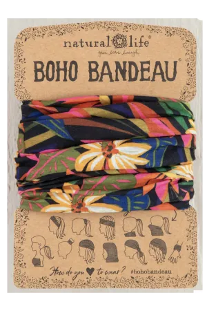 Boho Bandeau - Black Tropical