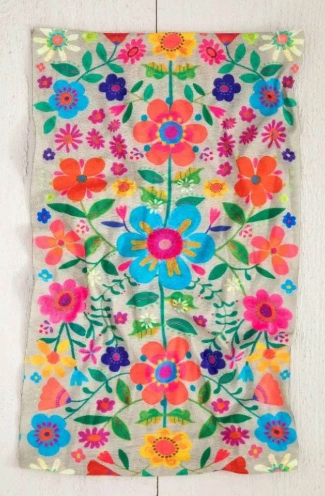 Boho Bandeau Lt Taupe Folk Flower