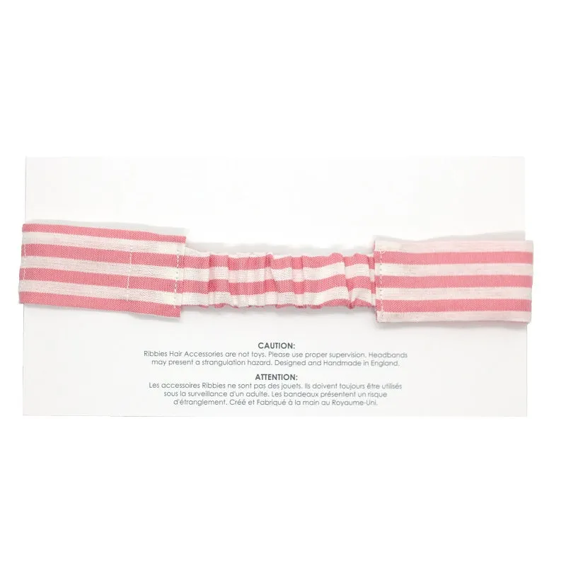 Bow Headband - Golden Dots - Coral