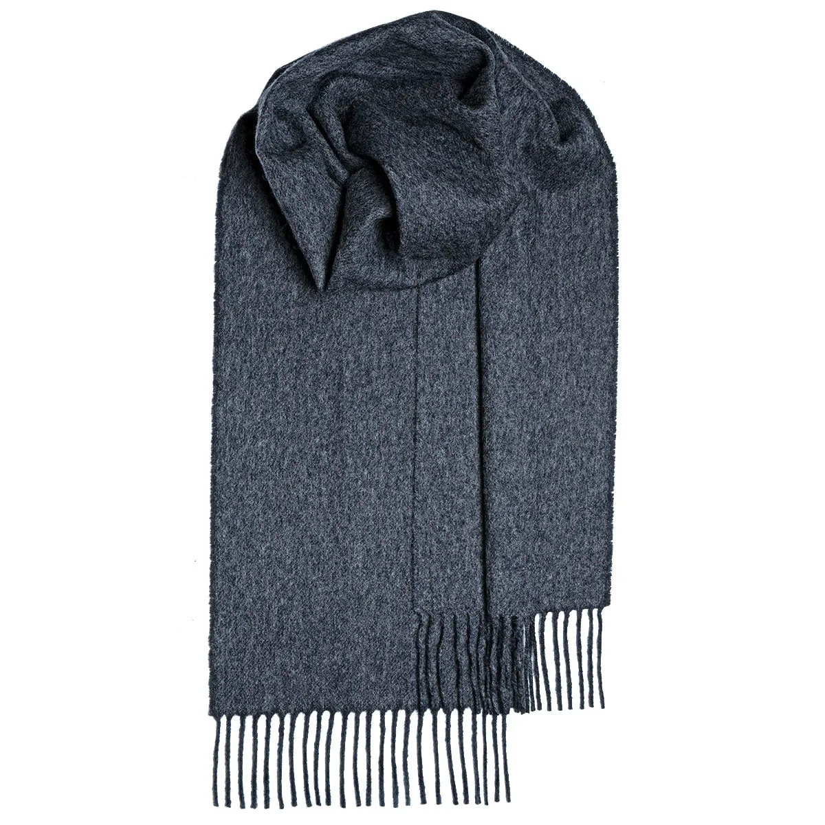 Bowhill Lambswool Scarf - Charcoal