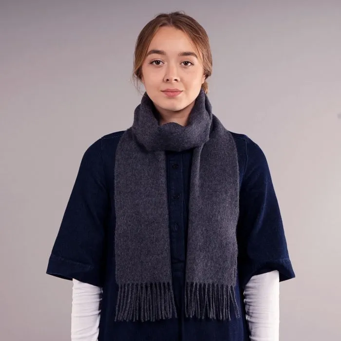 Bowhill Lambswool Scarf - Charcoal