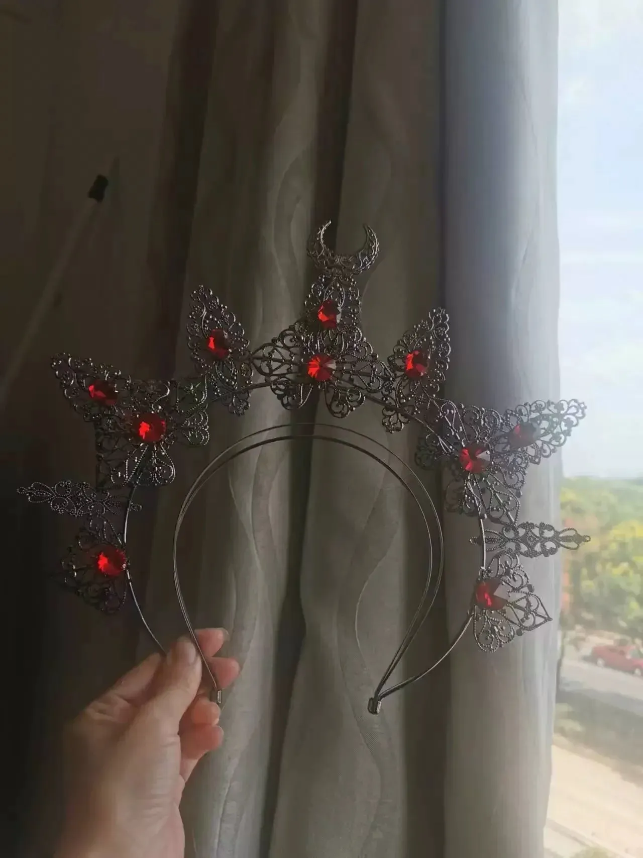 Gothic Halo Crowns Headbands Handmade Headpiece
