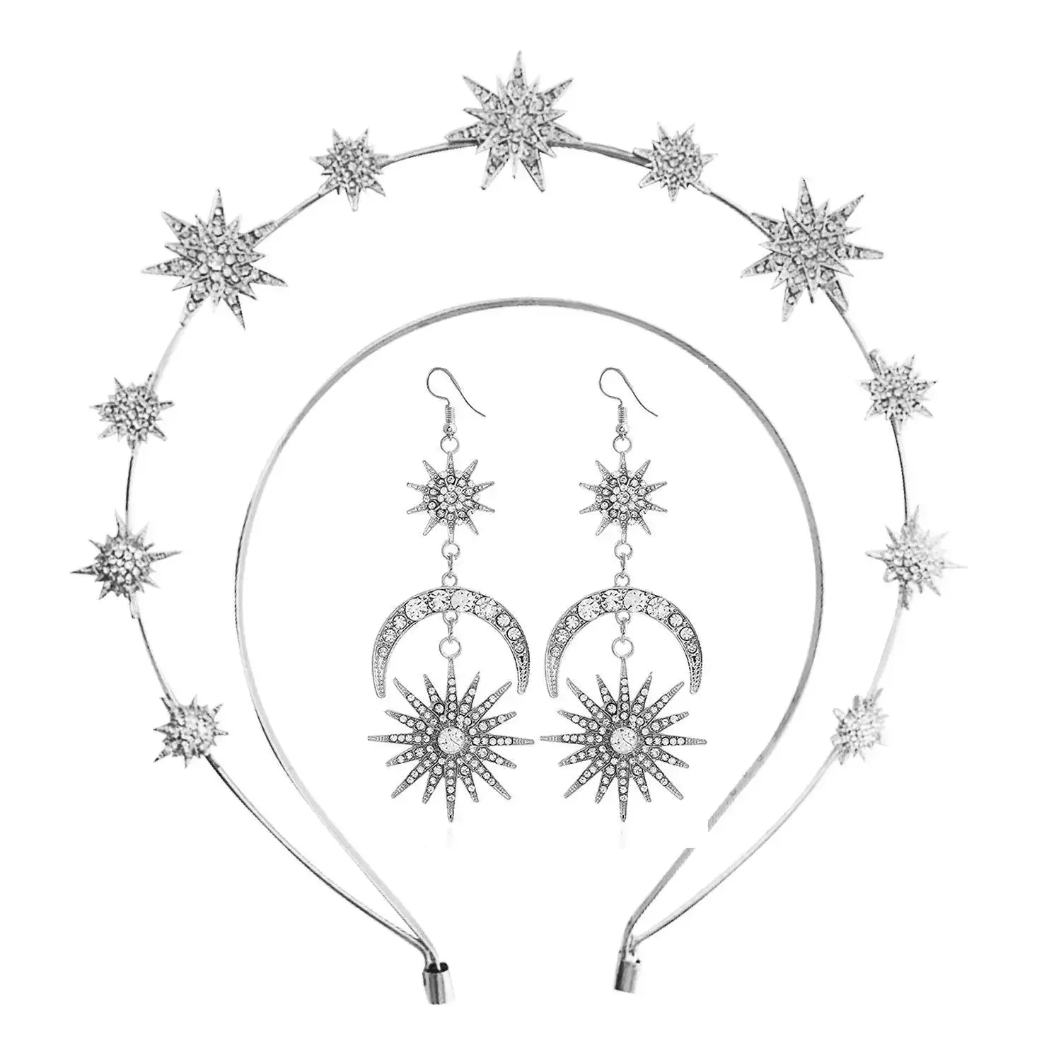 Gothic Halo Crowns Headbands Handmade Headpiece