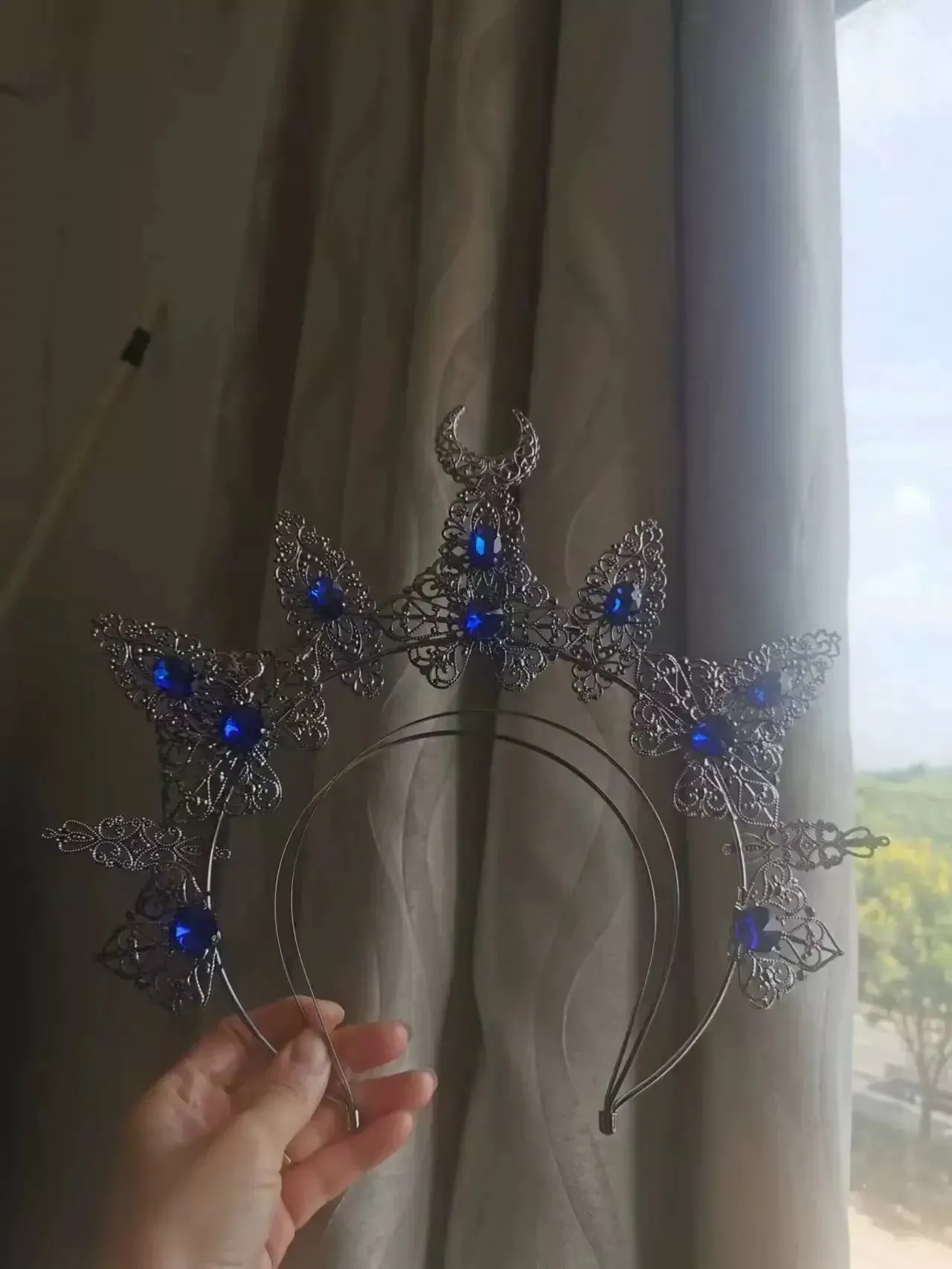 Gothic Halo Crowns Headbands Handmade Headpiece