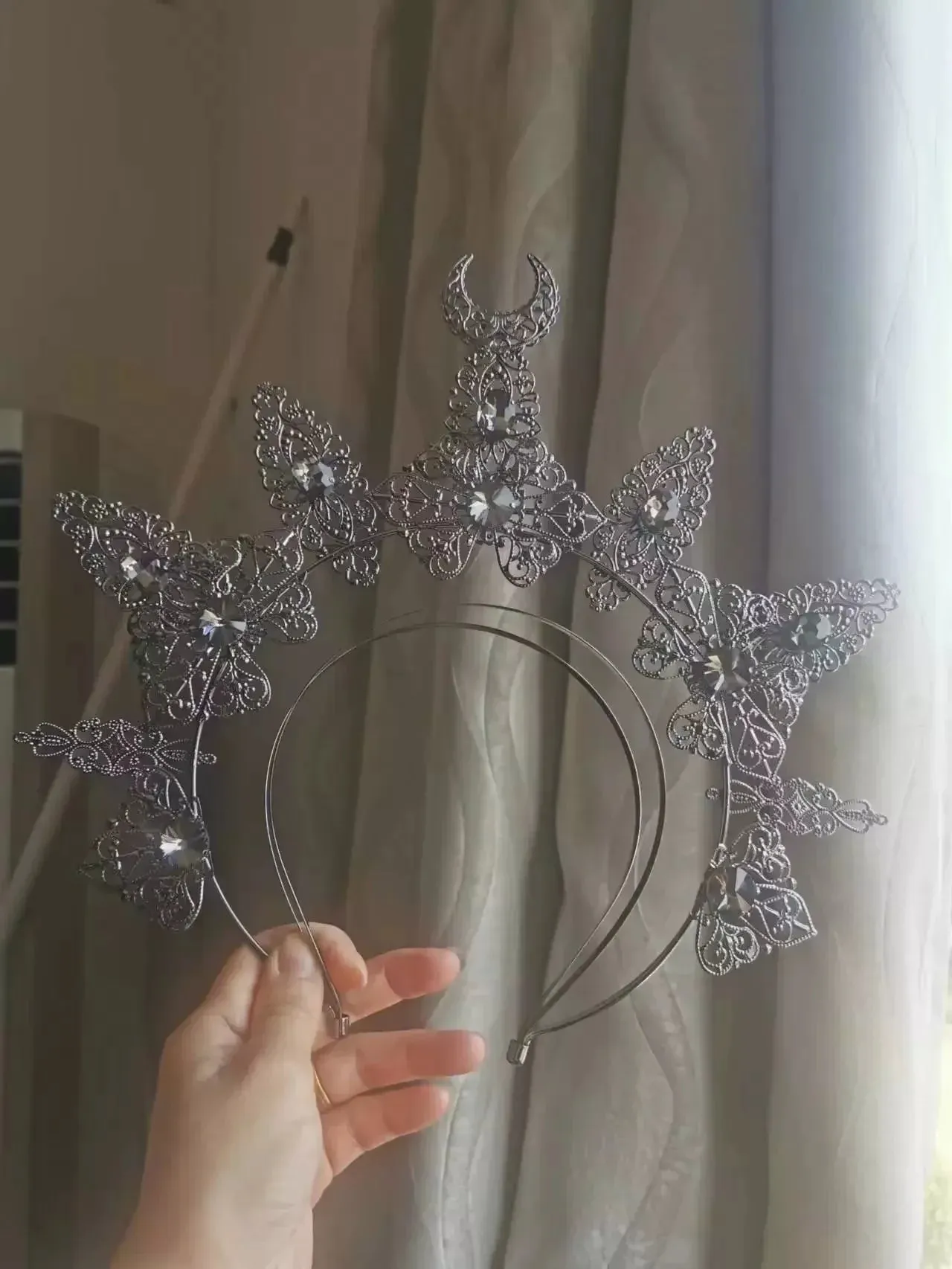 Gothic Halo Crowns Headbands Handmade Headpiece