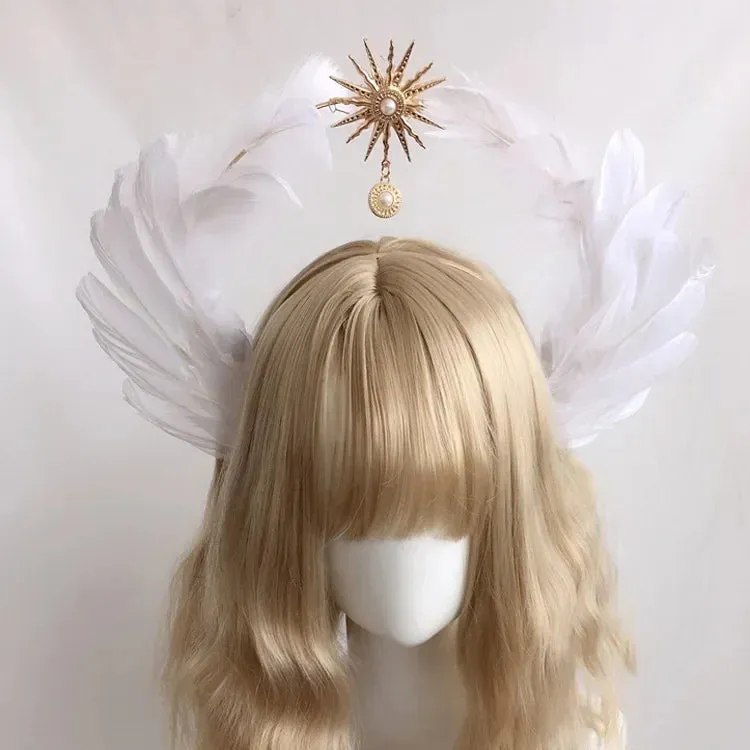 Gothic Halo Crowns Headbands Handmade Headpiece