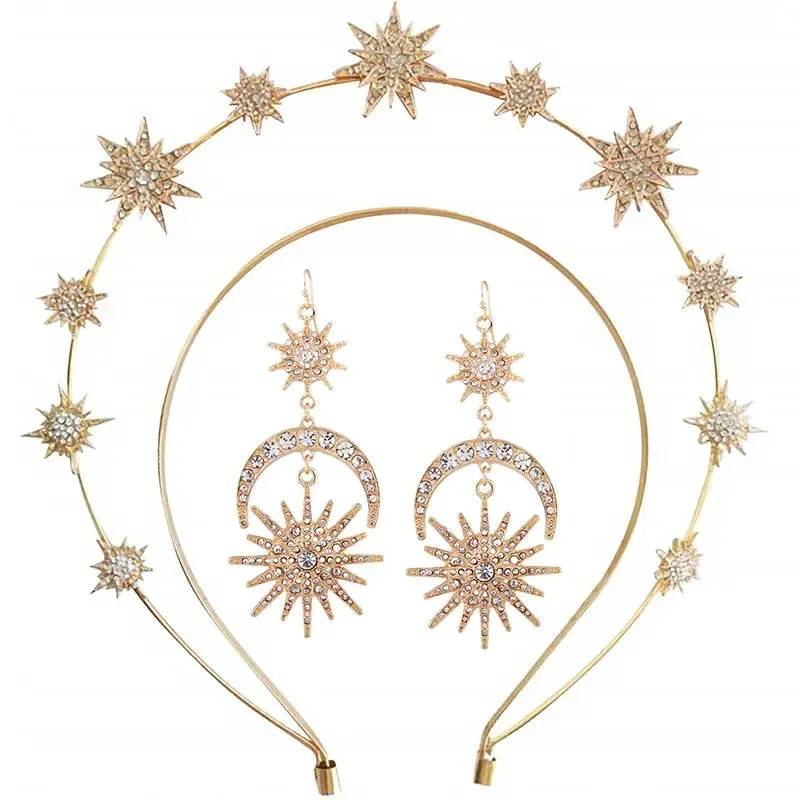 Gothic Halo Crowns Headbands Handmade Headpiece