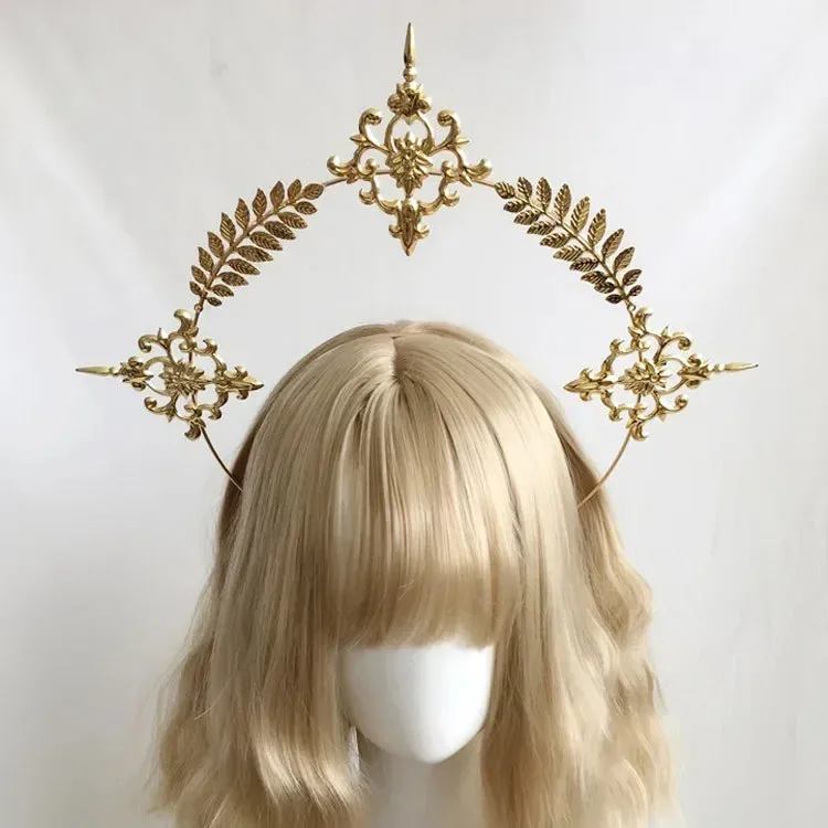 Gothic Halo Crowns Headbands Handmade Headpiece