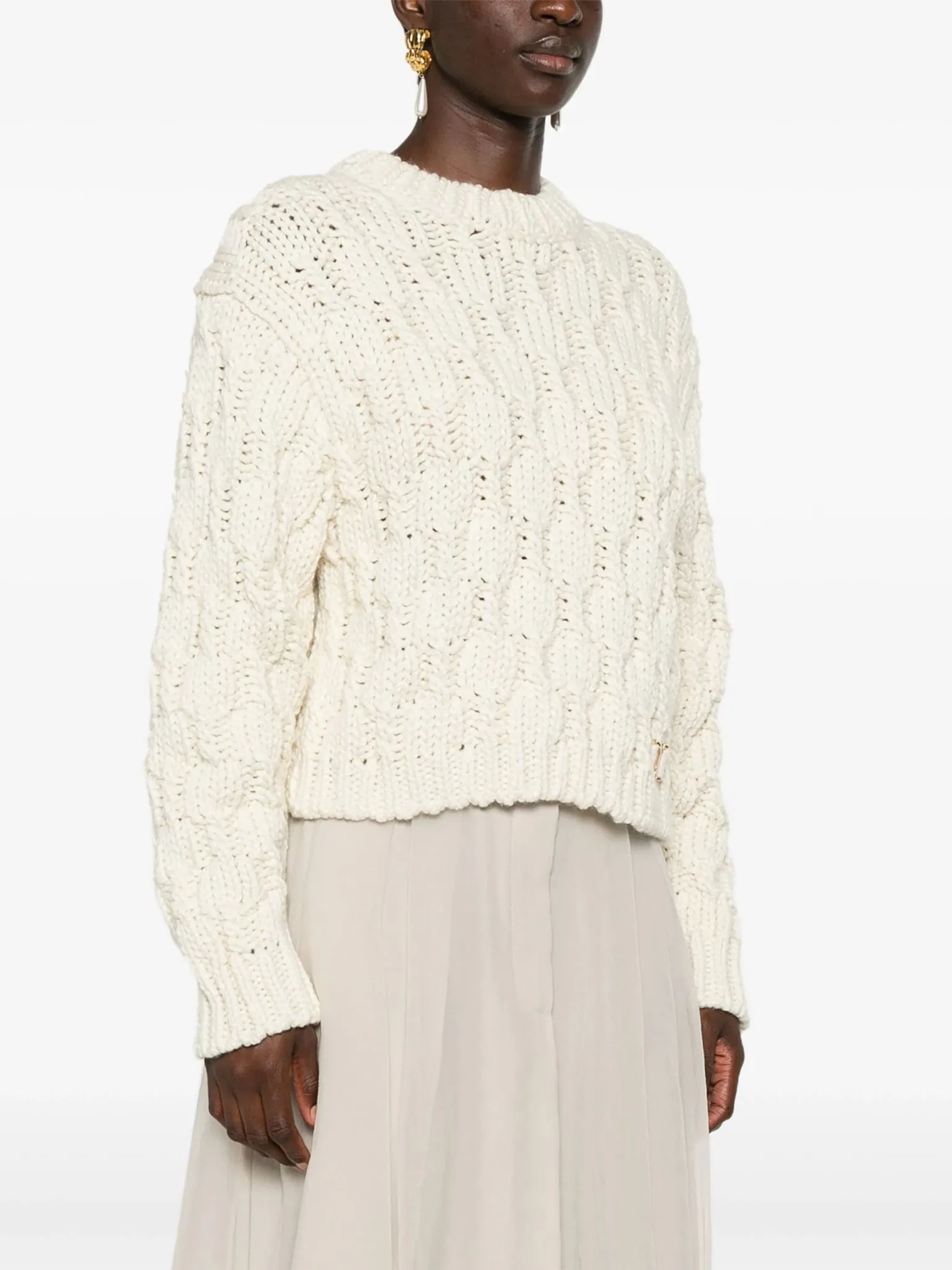 logo-plaque sweater