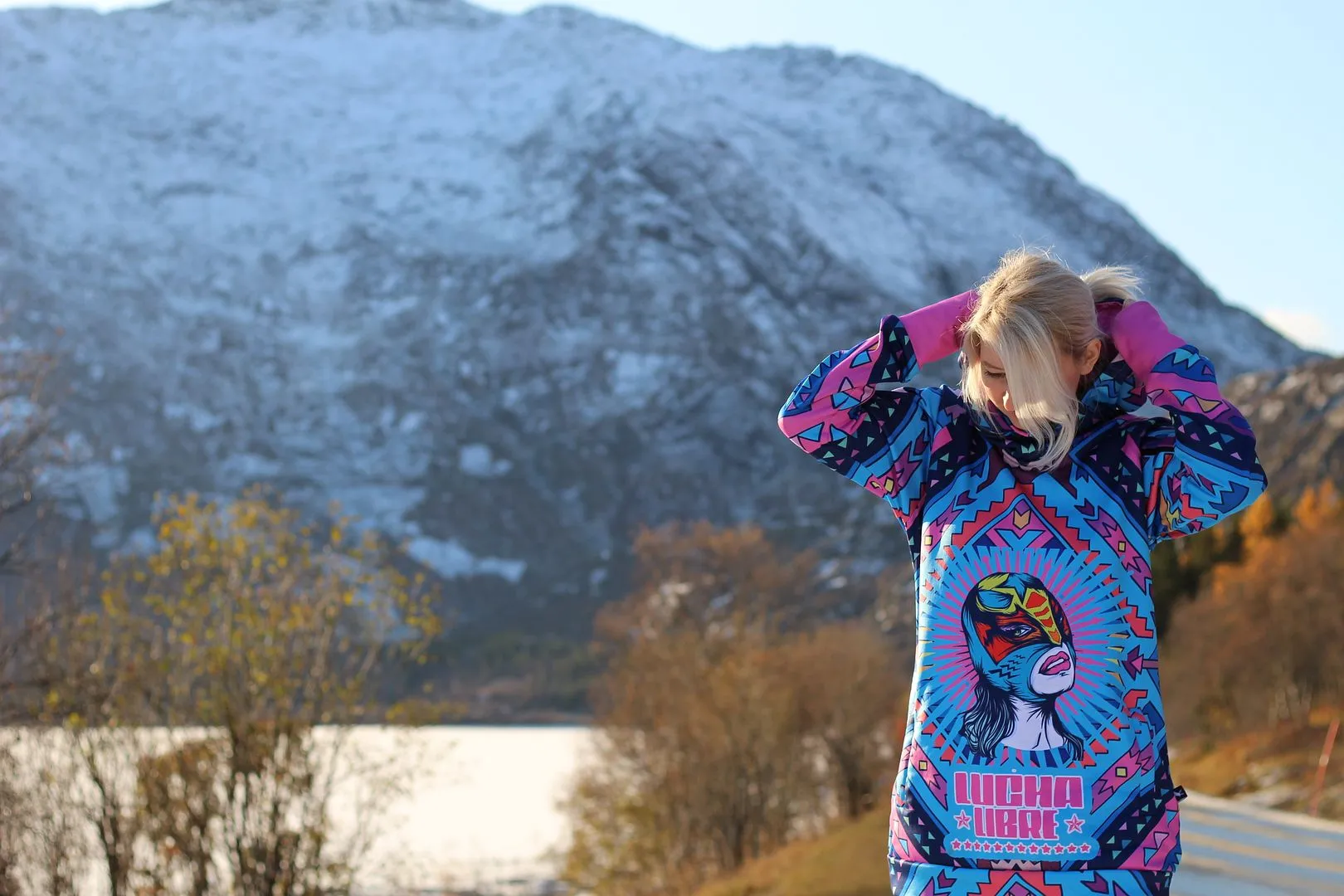 Lucha Libre women's snowboard hoodie - water repellent GAGABOO