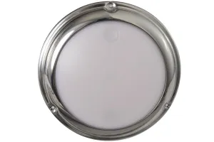 Lumitec Touch Dome White/Blue LED Light Stainless Finish 12/24v