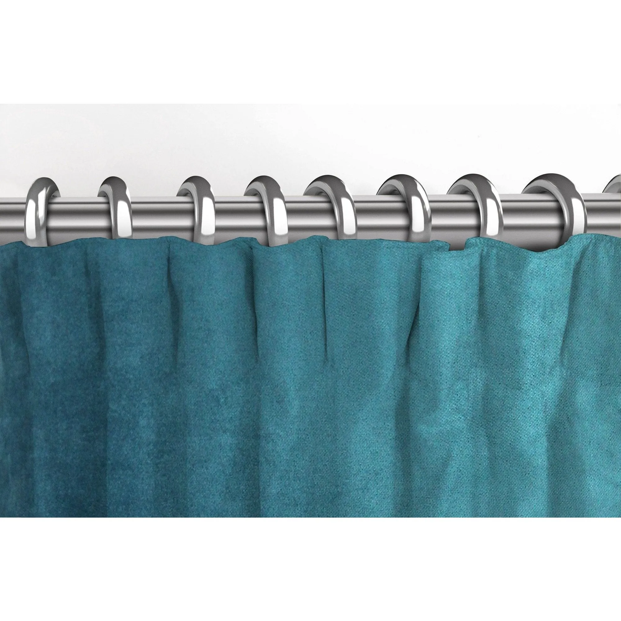 Matt Blue Teal Velvet Curtains
