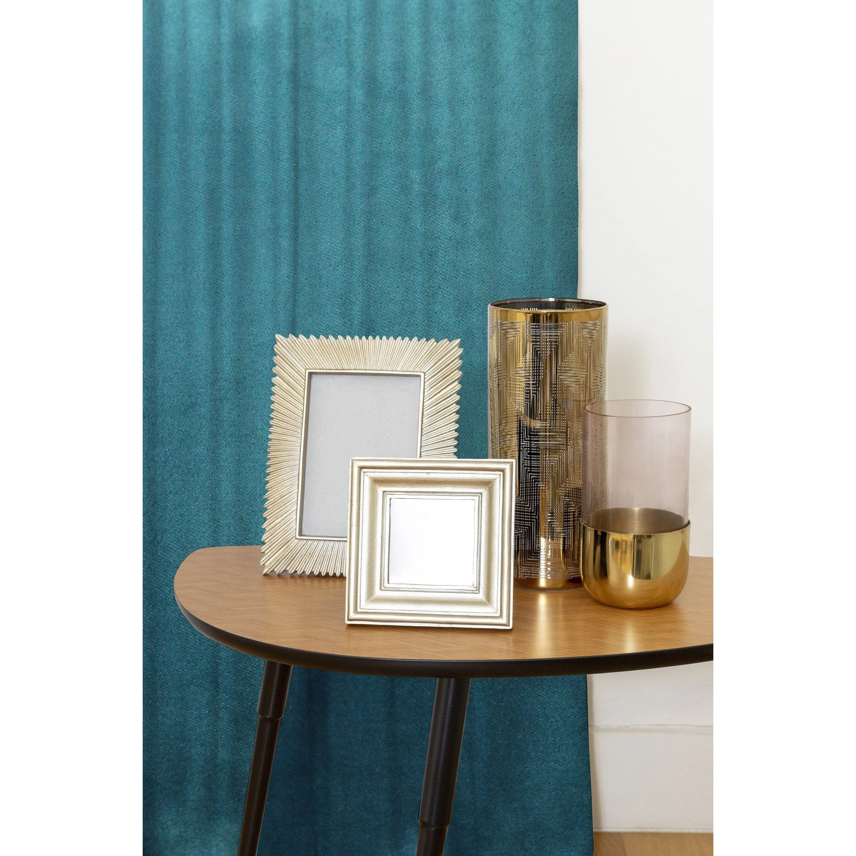 Matt Blue Teal Velvet Curtains