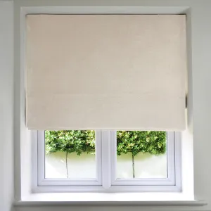 Matt Champagne Gold Velvet Roman Blind