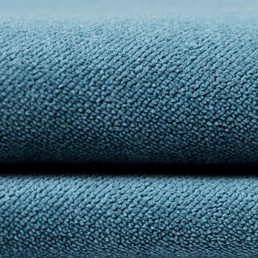 Matt Duck Egg Blue Velvet Roman Blind