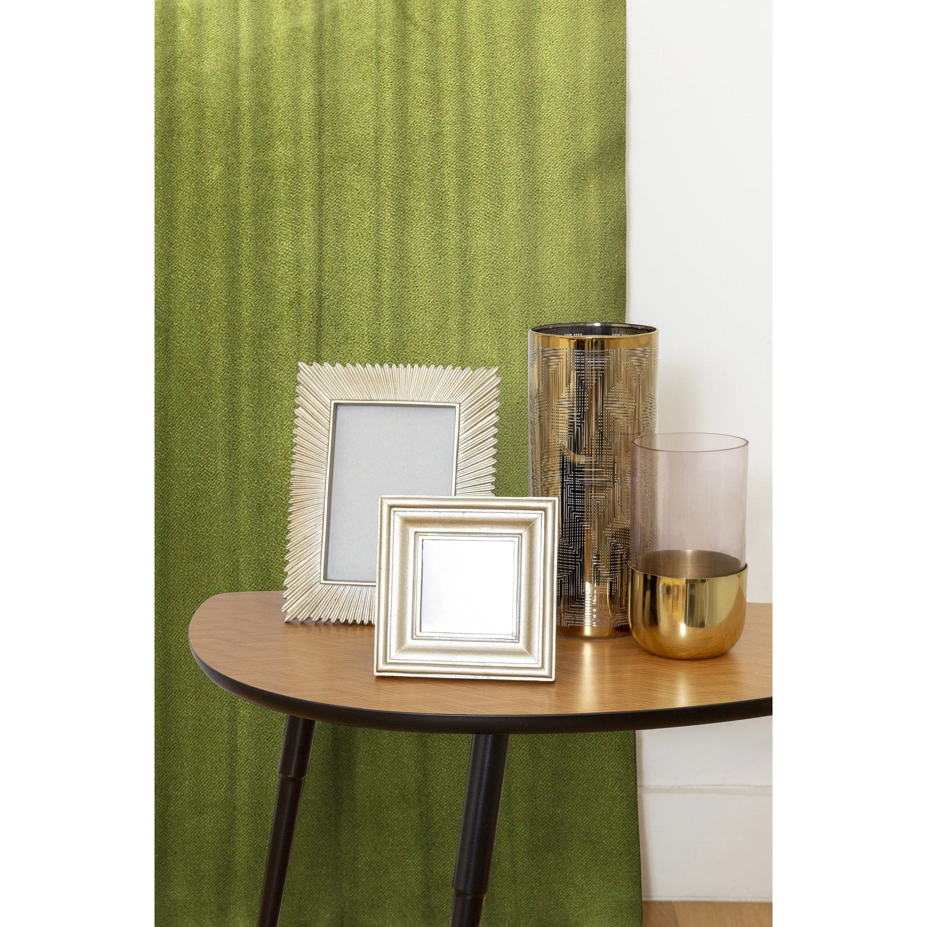 Matt Lime Green Velvet Curtains
