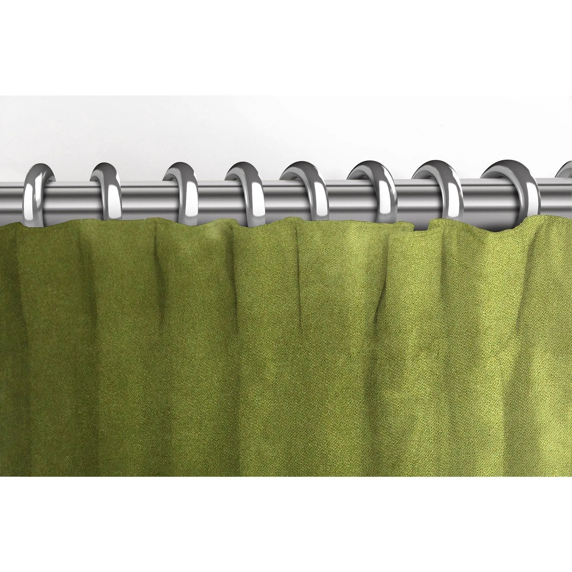 Matt Lime Green Velvet Curtains