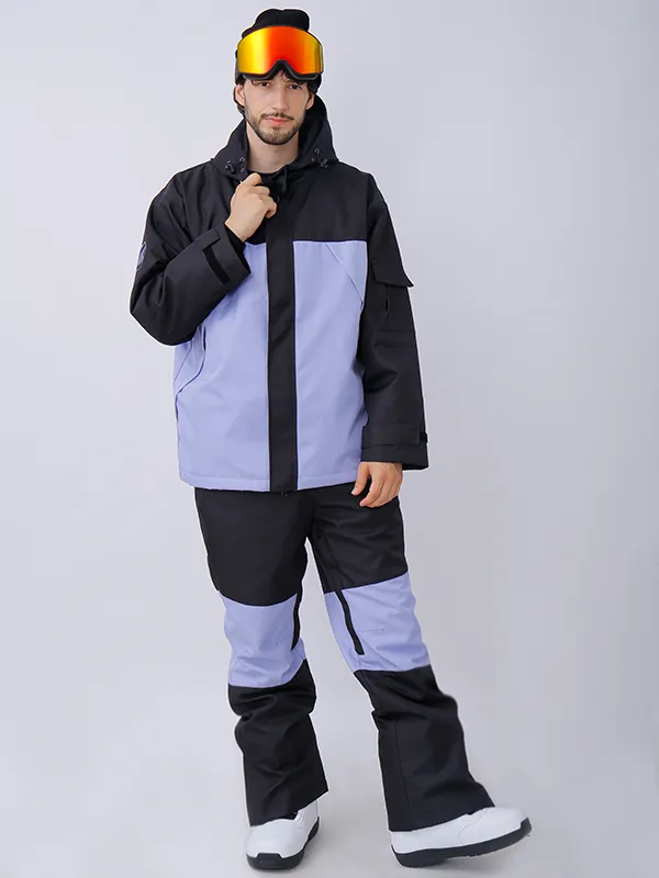 Men's Dawnski Alpine Ranger Snow Jacket & Bibs Colorblock Snowsuits