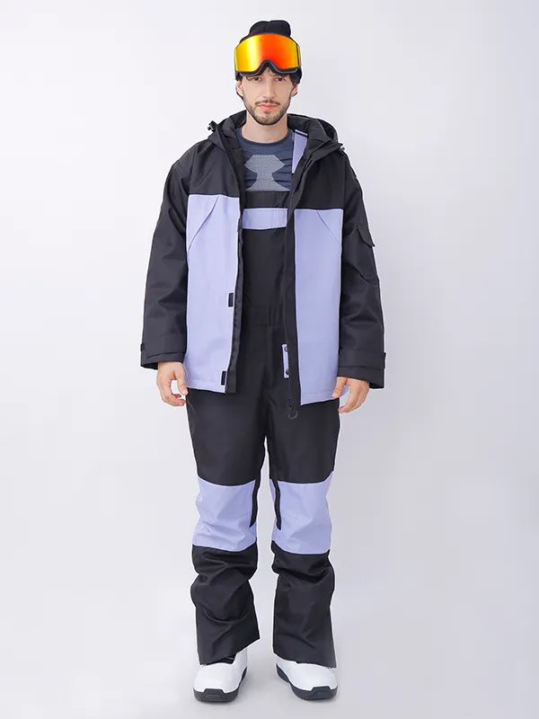Men's Dawnski Alpine Ranger Snow Jacket & Bibs Colorblock Snowsuits