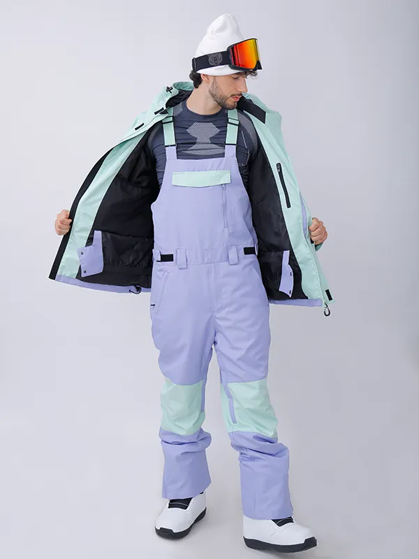 Men's Dawnski Alpine Ranger Snow Jacket & Bibs Colorblock Snowsuits