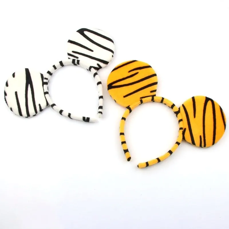 Plush Animal Ears Headband Costume Prop