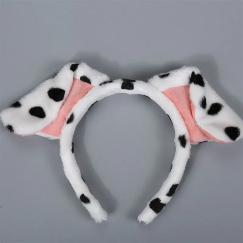 Plush Animal Ears Headband Costume Prop