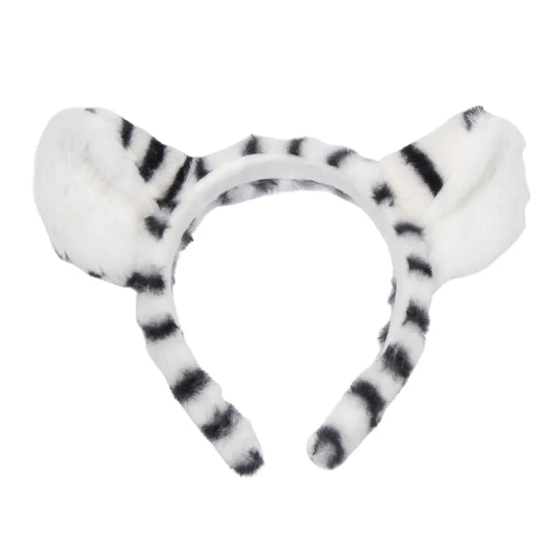 Plush Animal Ears Headband Costume Prop