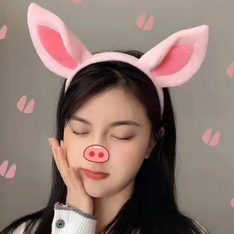 Plush Animal Ears Headband Costume Prop