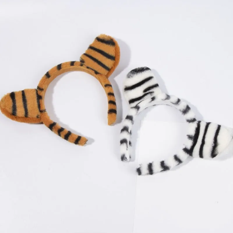 Plush Animal Ears Headband Costume Prop
