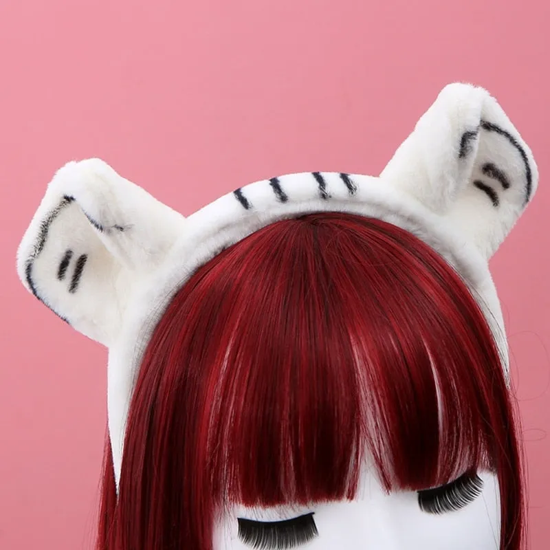 Plush Animal Ears Headband Costume Prop