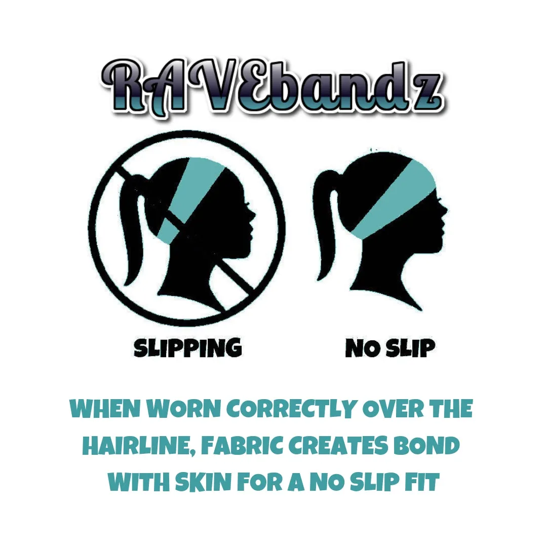 RAVEbandz The Pro - Wide Stretch Headband (Boho)