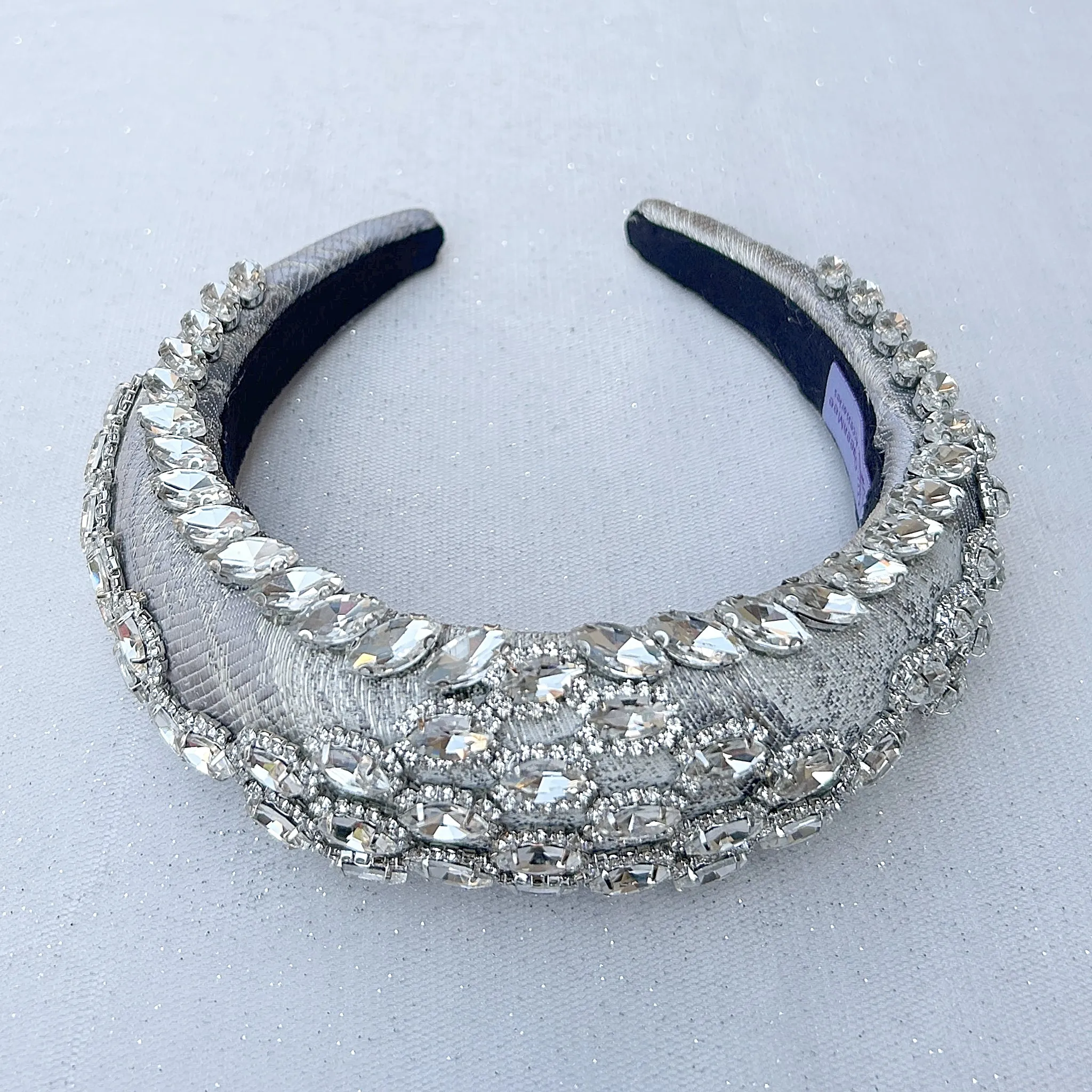 Silver Headpiece Wedding Headpiece Silver Headband Races Headband Crystal