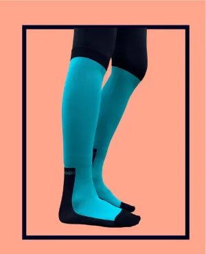Simple Solids Pair & A Spare - Bright Teal Socks