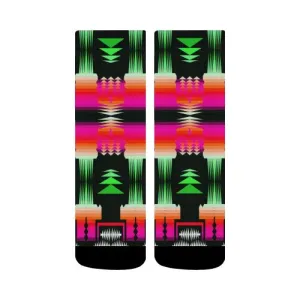 Sunset Lake Sage Crew Socks