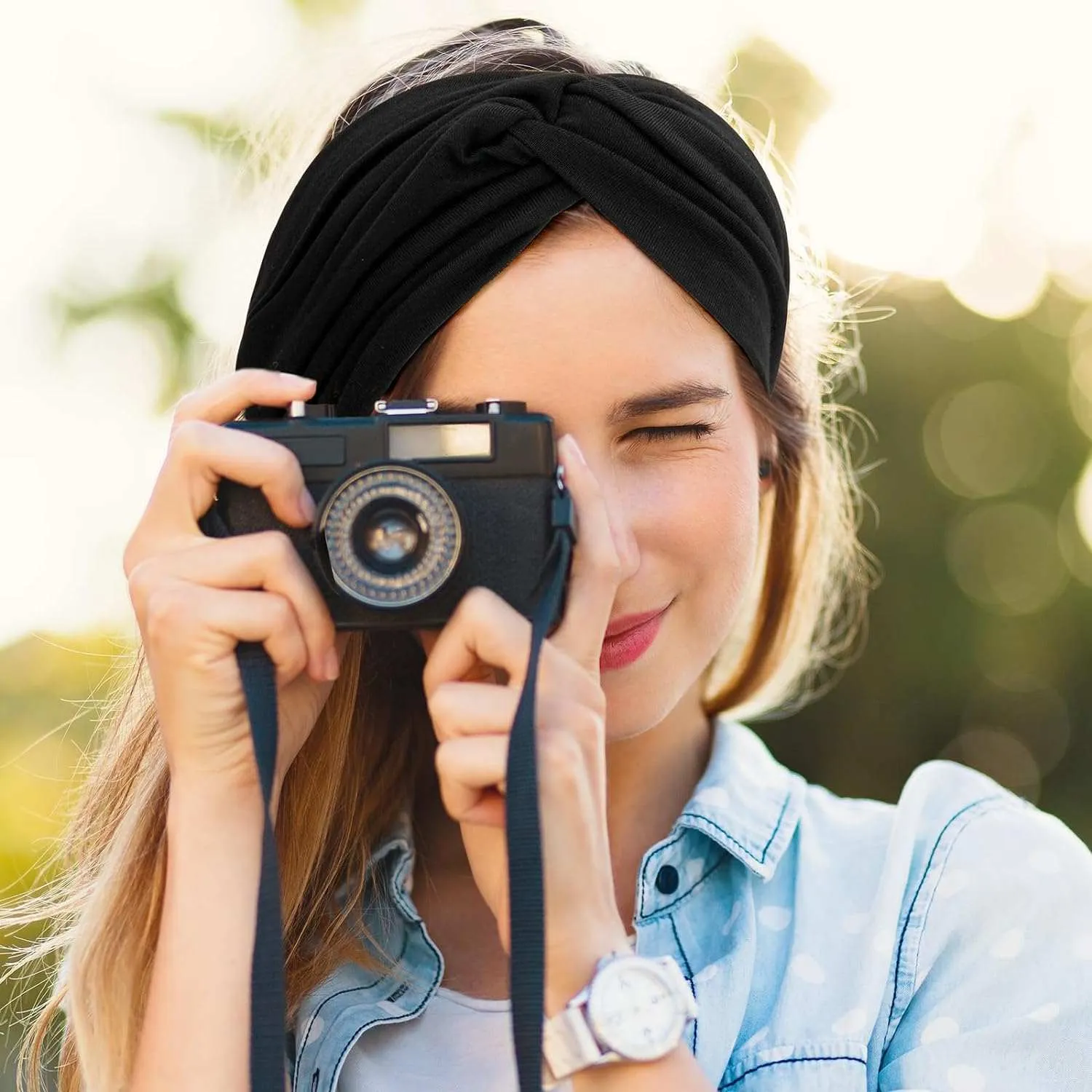 Wide Boho Headbands for Women Extra Large Turban Headband Hairband Hair Twisted Knot Accessories 3 Pack
