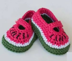Woolen Soft Sole Multicoloured Booties For Kids
